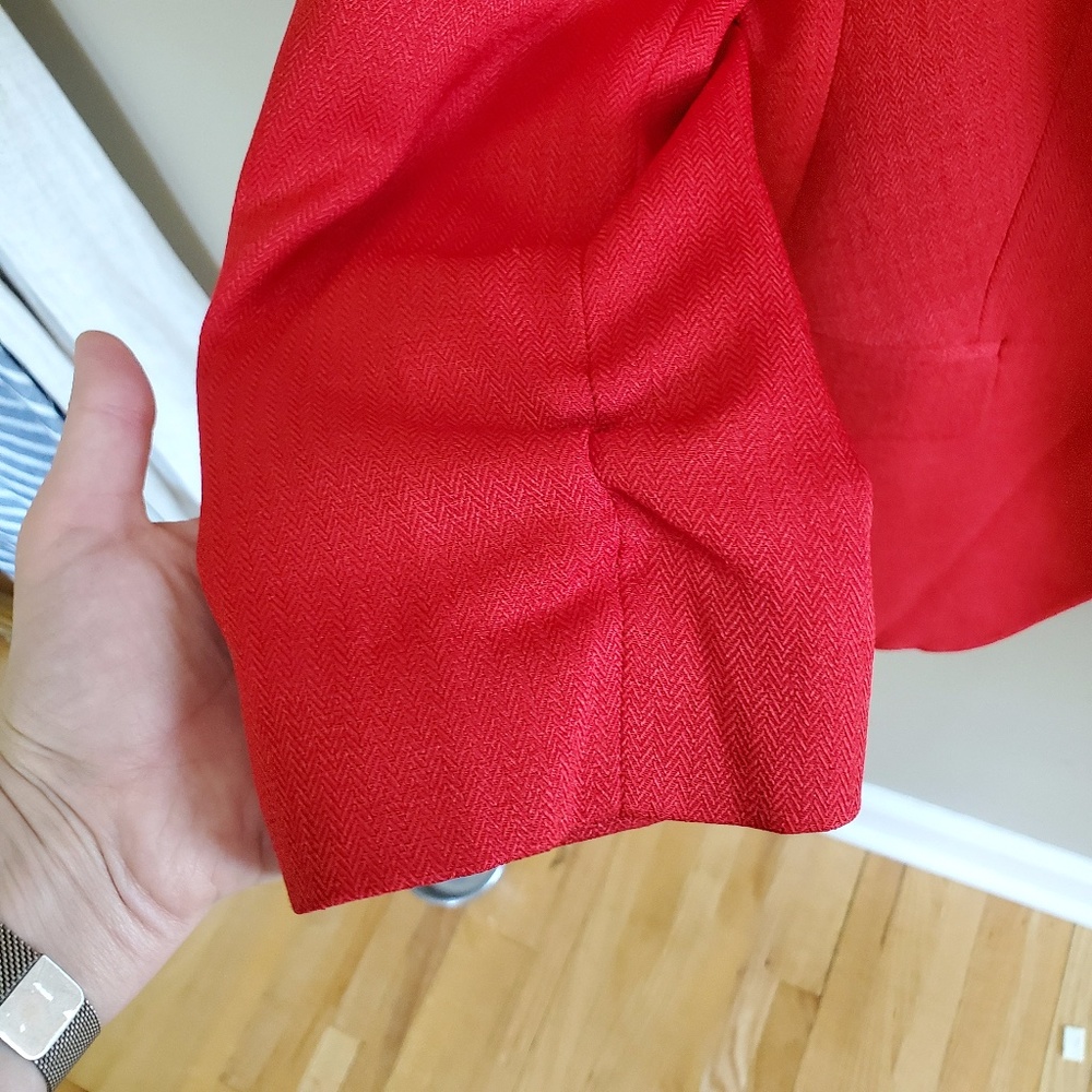 The Limited Bright Red Blazer sz M - Picture 3 of 9